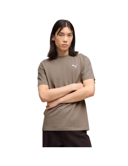 Koszulka męska puma wardrobe ess tee ciemnobeżowa 629644 81