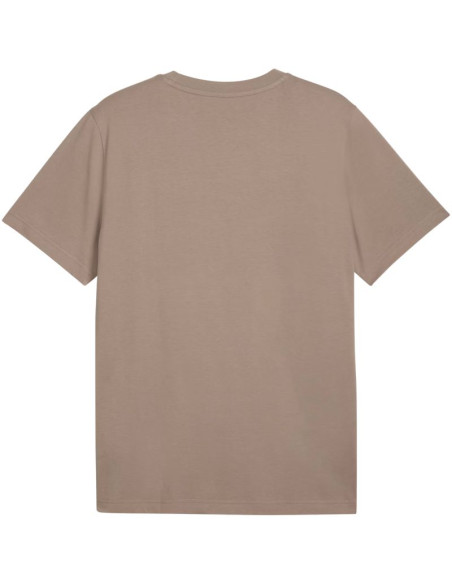Koszulka męska puma wardrobe ess tee ciemnobeżowa 629644 81