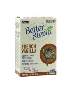 Better Stevia French Vanilla - Stewia - Naturalny Słodzik - Francuska Wanilia (75 Saszetek)