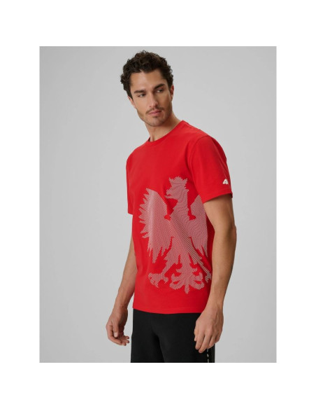 T-shirt bawełniany kibica męski 4f 4frss26ttshm4200-62s