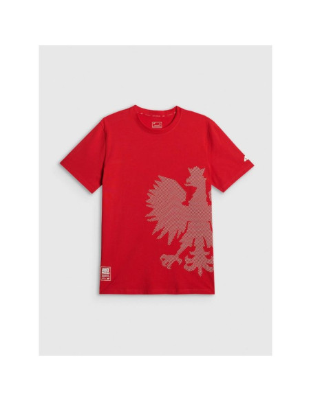 T-shirt bawełniany kibica męski 4f 4frss26ttshm4200-62s