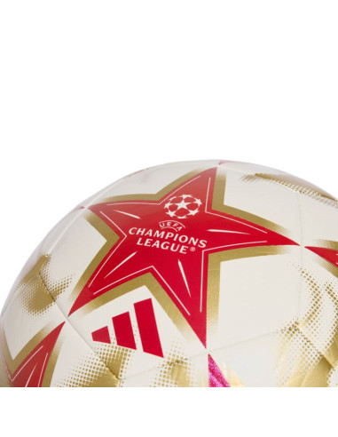 Piłka nożna adidas ucl club 26/27 league stage biało-czerwono-złota ke9764