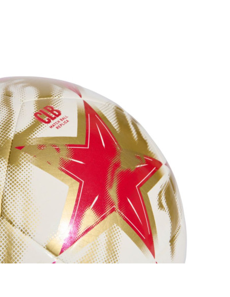 Piłka nożna adidas ucl club 26/27 league stage biało-czerwono-złota ke9764
