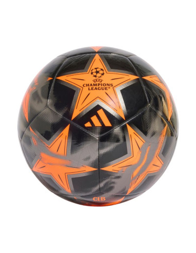 Piłka nożna adidas ucl club 26/27 league stage czarno-srebrno-pomarańczowa ke9762
