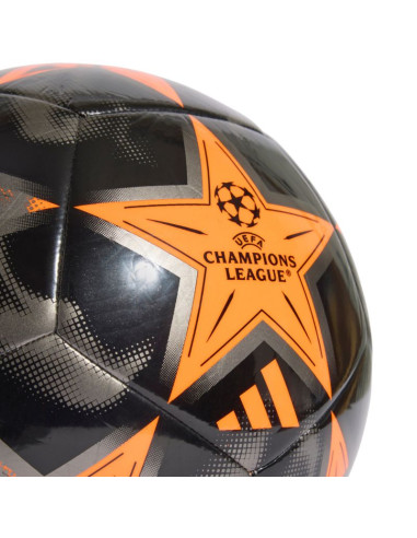 Piłka nożna adidas ucl club 26/27 league stage czarno-srebrno-pomarańczowa ke9762