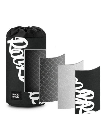 Torba na bidon rockbros g004 flash journey 1 l - czarna