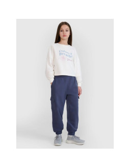 Spodnie dresowe joggery dziewczęce 4f 4fjwss25ttrof1135-22s 2