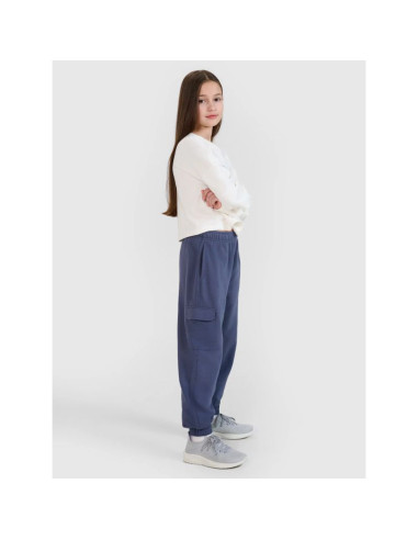Spodnie dresowe joggery dziewczęce 4f 4fjwss25ttrof1135-22s