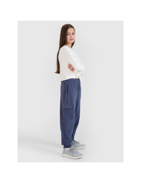 Spodnie dresowe joggery dziewczęce 4f 4fjwss25ttrof1135-22s