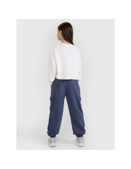 Spodnie dresowe joggery dziewczęce 4f 4fjwss25ttrof1135-22s