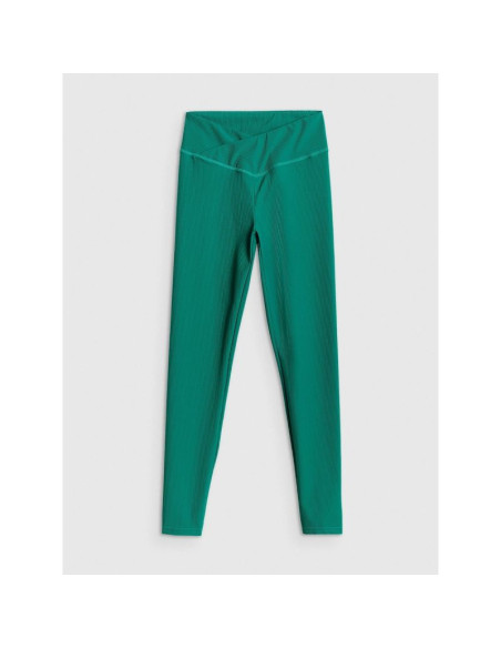 Legginsy z prążkowanej dzianiny damskie 4f 4frss26ttigf328-41s