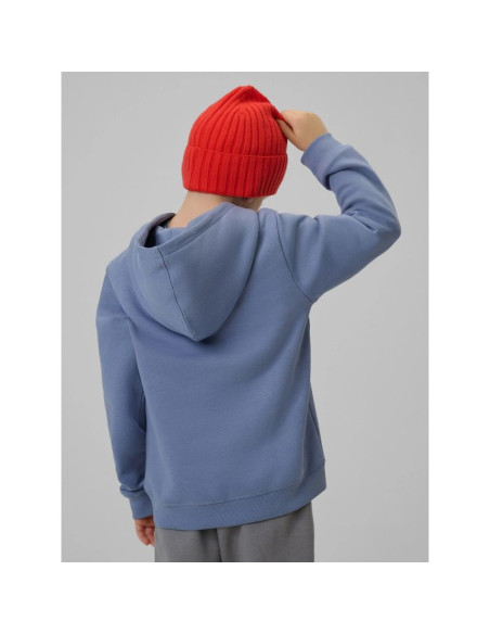 Bluza dresowa regular z kapturem chłopięca 4f 4fjrss26tswsm2637-32s