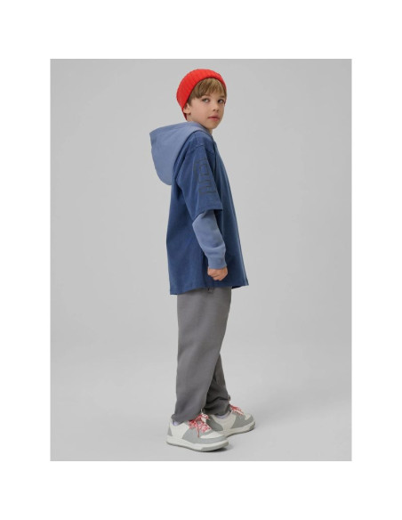 Bluza dresowa regular z kapturem chłopięca 4f 4fjrss26tswsm2637-32s