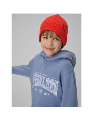 Bluza dresowa regular z kapturem chłopięca 4f 4fjrss26tswsm2637-32s