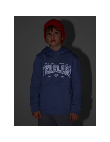 Bluza dresowa regular z kapturem chłopięca 4f 4fjrss26tswsm2637-32s