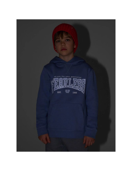 Bluza dresowa regular z kapturem chłopięca 4f 4fjrss26tswsm2637-32s