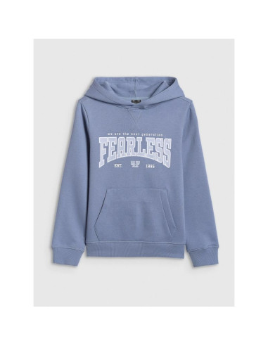 Bluza dresowa regular z kapturem chłopięca 4f 4fjrss26tswsm2637-32s