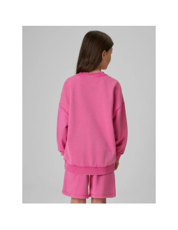 Bluza dresowa loose bez kaptura dziewczęca 4f 4fjrss26tswsf2970-54s 2