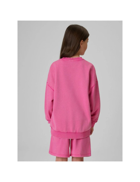 Bluza dresowa loose bez kaptura dziewczęca 4f 4fjrss26tswsf2970-54s