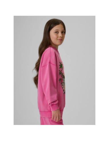 Bluza dresowa loose bez kaptura dziewczęca 4f 4fjrss26tswsf2970-54s