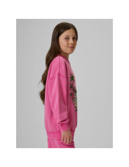 Bluza dresowa loose bez kaptura dziewczęca 4f 4fjrss26tswsf2970-54s