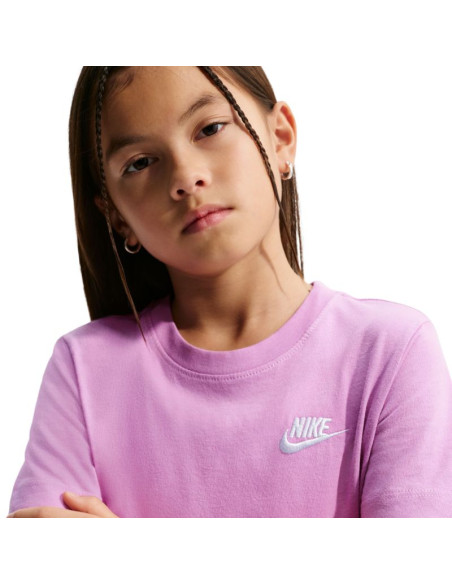 Koszulka dla dzieci nike sportswear różowa fz5177 503