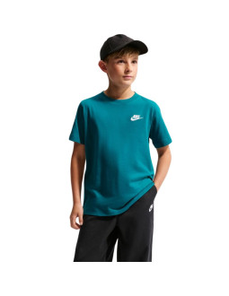 Koszulka dla dzieci nike sportswear zielona fz5177 372
