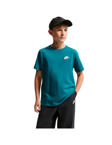 Koszulka dla dzieci nike sportswear zielona fz5177 372