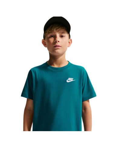 Koszulka dla dzieci nike sportswear zielona fz5177 372