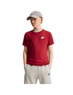 Koszulka dla dzieci nike sportswear czerwona fz5177 608