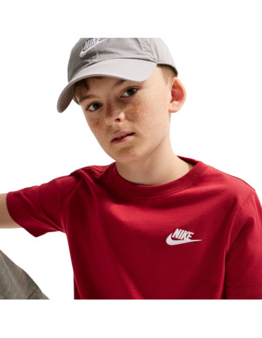 Koszulka dla dzieci nike sportswear czerwona fz5177 608