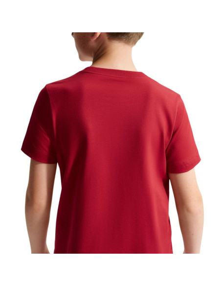 Koszulka dla dzieci nike sportswear czerwona fz5177 608