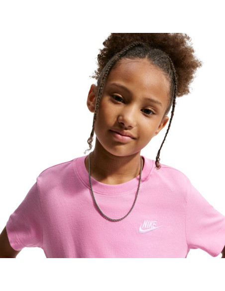 Koszulka dla dzieci nike sportswear różowa fz5177 621
