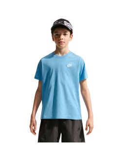 Koszulka dla dzieci nike sportswear jasnoniebieska fz5177 497