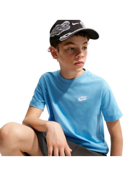 Koszulka dla dzieci nike sportswear jasnoniebieska fz5177 497