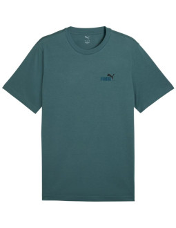 Koszulka męska puma ess 2 color small no. 1 logo tee zielona 684717 90