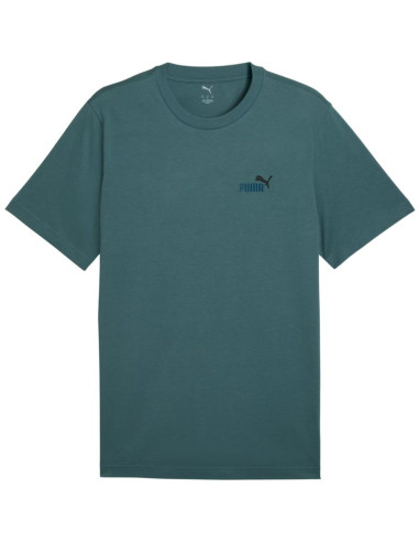 Koszulka męska puma ess 2 color small no. 1 logo tee zielona 684717 90