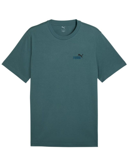 Koszulka męska puma ess 2 color small no. 1 logo tee zielona 684717 90