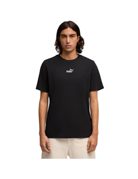 Koszulka męska puma ess small no.1 logo centered tee czarna 692912 01