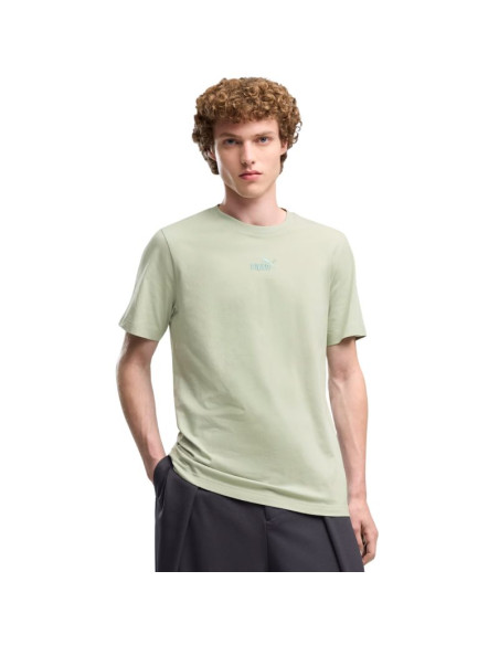 Koszulka męska puma ess small no.1 logo centered tee jasnozielona 692912 28