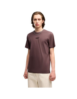 Koszulka męska puma ess small no.1 logo centered tee brązowa 692912 91