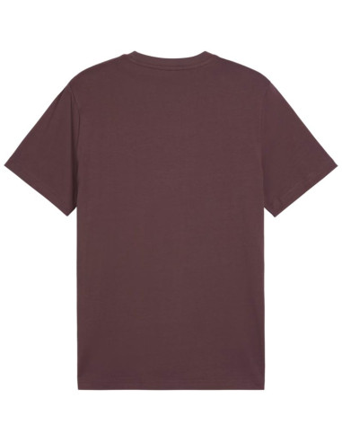 Koszulka męska puma ess small no.1 logo centered tee brązowa 692912 91