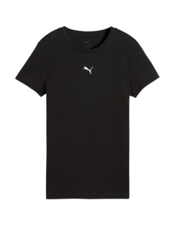Koszulka damska puma ess centered cat logo tee czarna 692916 01 2