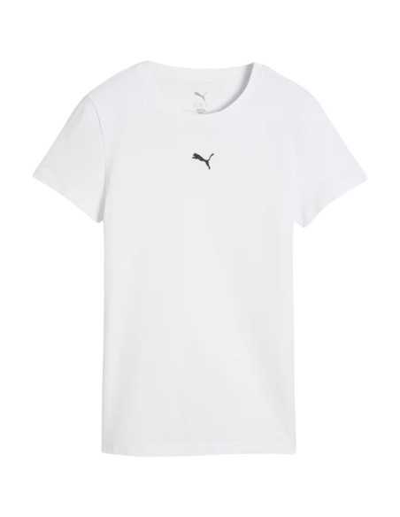 Koszulka damska puma ess centered cat logo tee biała 692916 02
