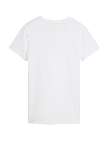 Koszulka damska puma ess centered cat logo tee biała 692916 02