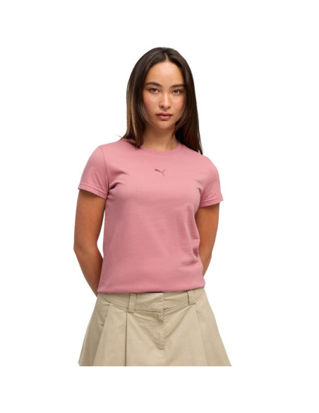Koszulka damska puma ess centered cat logo tee różowa 692916 48