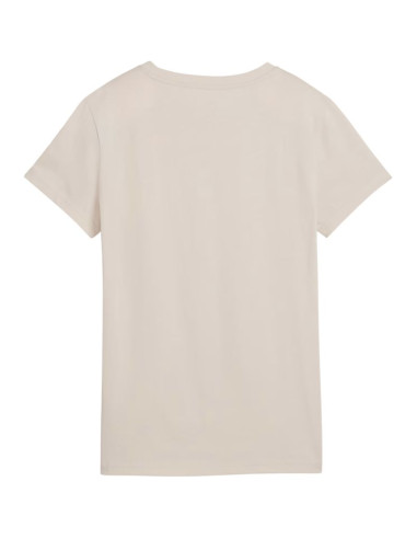 Koszulka damska puma ess centered cat logo tee jasnobeżowa 692916 82