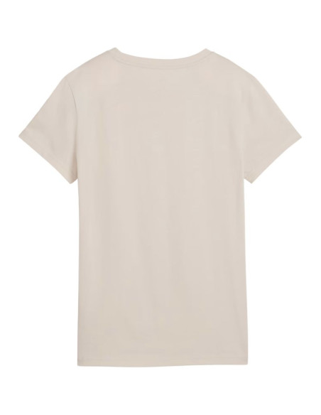 Koszulka damska puma ess centered cat logo tee jasnobeżowa 692916 82