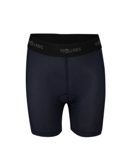 Spodnie rowerowe dziecięce dla chłopca/dziewczynki trollkids kids bike inner pants black (491-600)