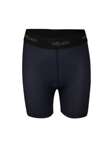 Spodnie rowerowe dziecięce dla chłopca/dziewczynki trollkids kids bike inner pants black (491-600)